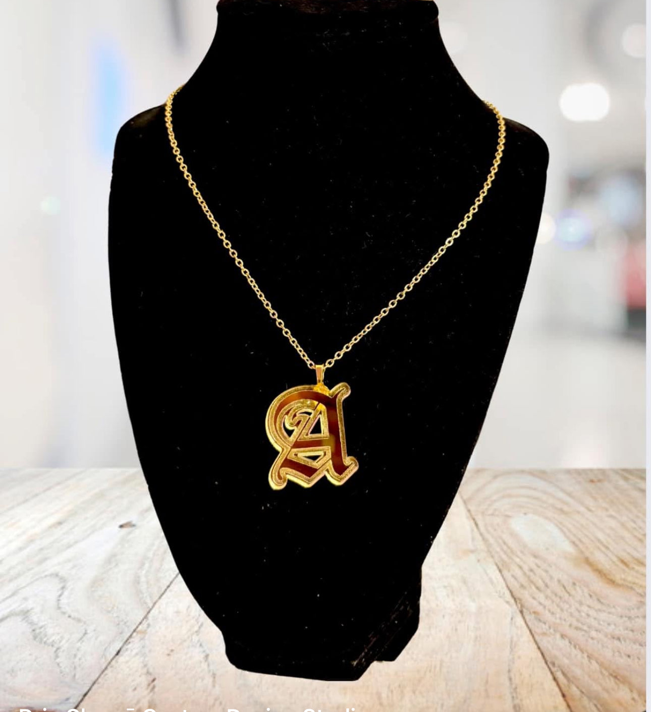 Custom initial necklace