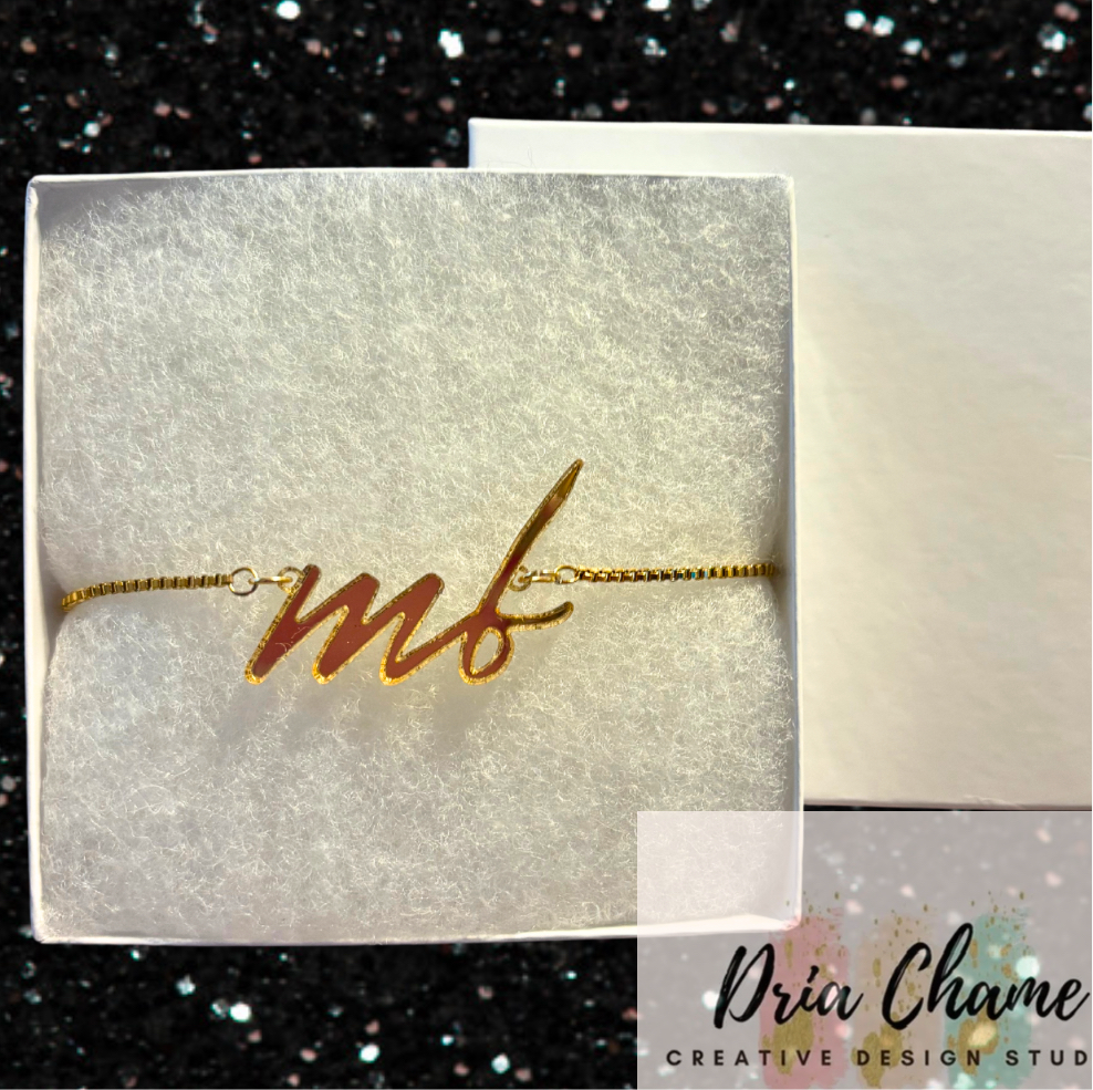 Custom name bracelet