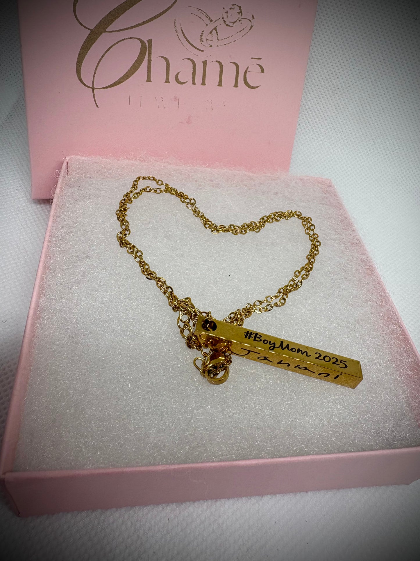 Mother’s Day engraved necklace