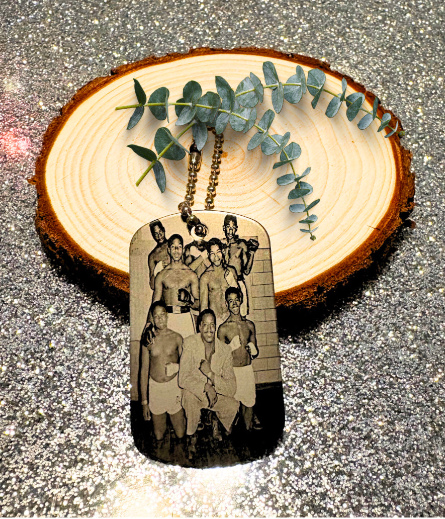 Photo dogtag keychain