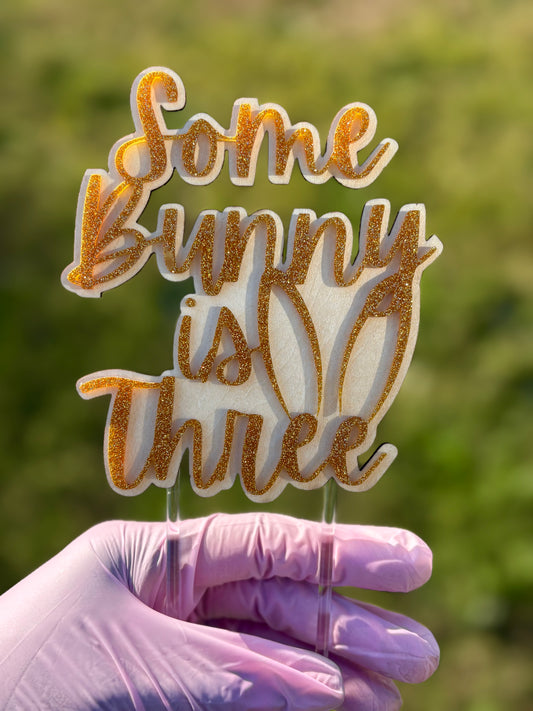 Simple cake topper