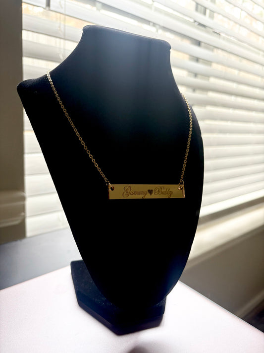 Layered bar necklaces
