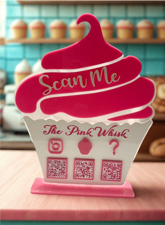 Custom QR pay/connect sign